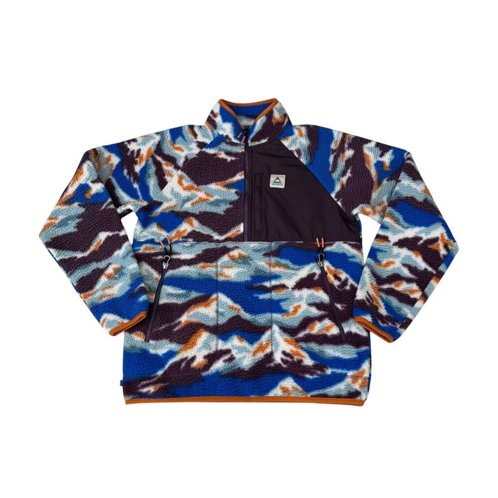 Passenger Home Sherpa Fleece in Mount Scenic Azure Blue Size XS/S